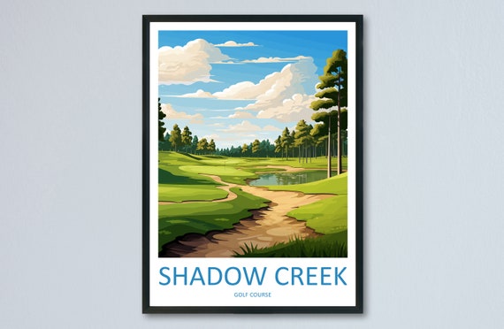 Shadow Creek Golf Travel Print Wall Art Course Hanging Home Dcor Gift Lovers