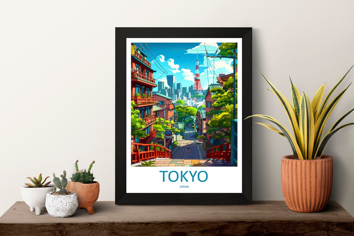 Tokyo Japan Travel Poster, Travel Gift for Japan Lovers - Image 3