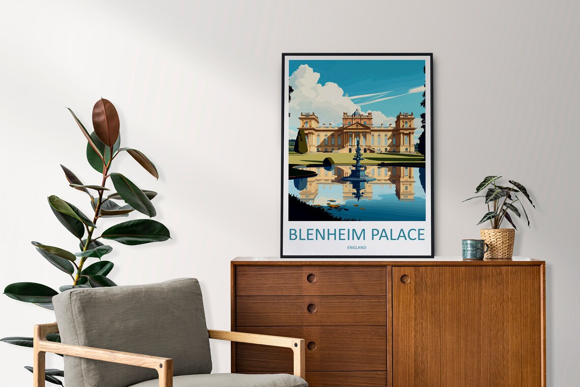Blenheim Palace Travel Poster, England Wall Art - Image 2