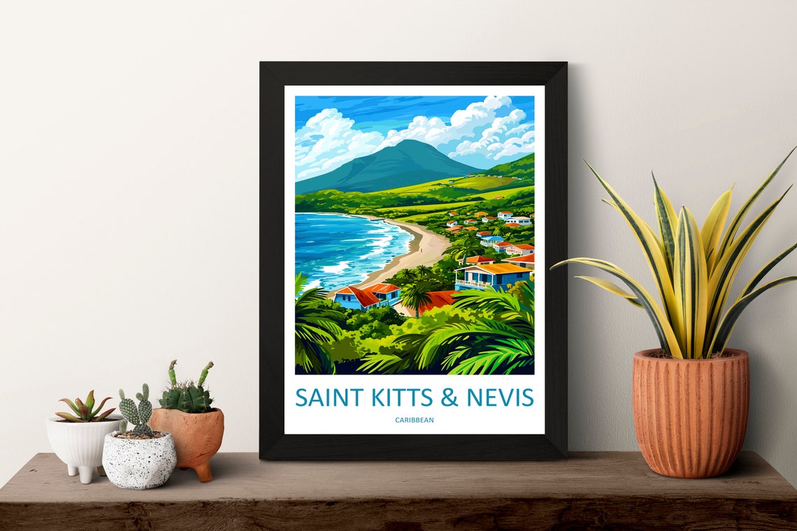 Saint Kitts And Nevis Home Decor Poster - Image 3