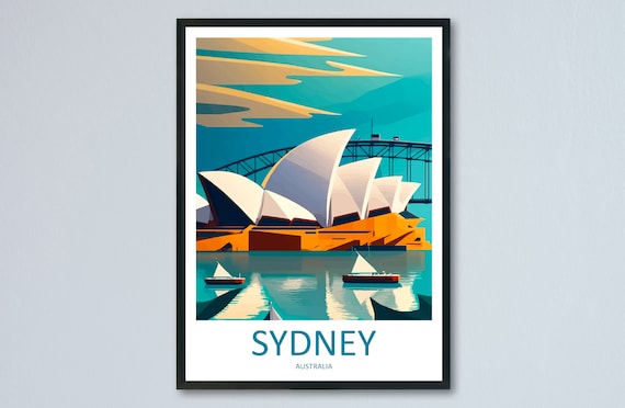 Sydney Opera House Home Decor Gift Travel Poster