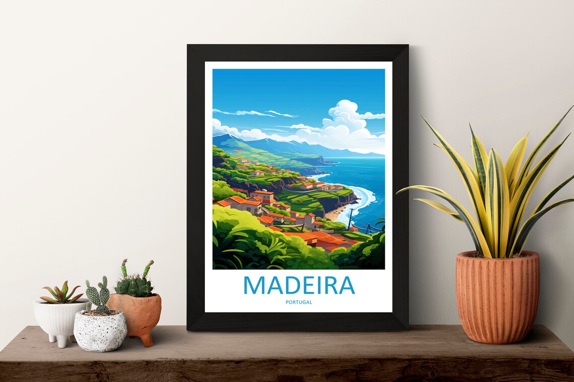 Madeira Travel Print Home Dcor Travel Poster - Image 3