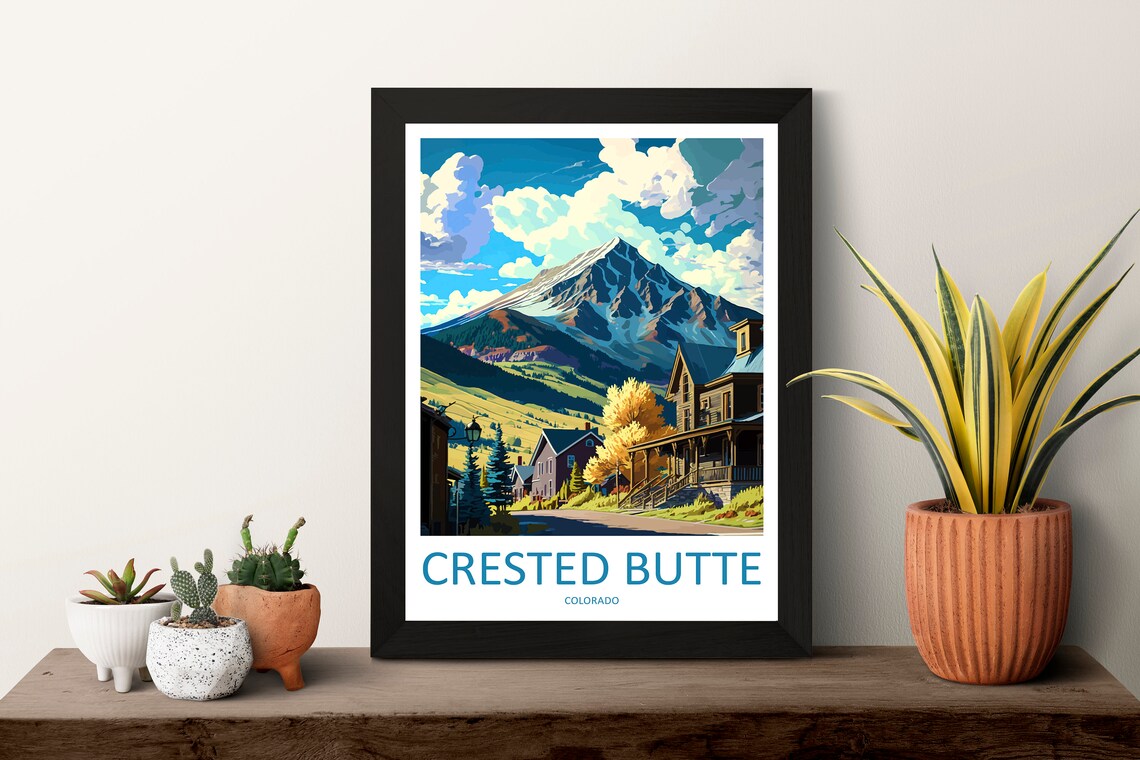 Crested Butte Travel Print, Colorado Wall Art - Image 3