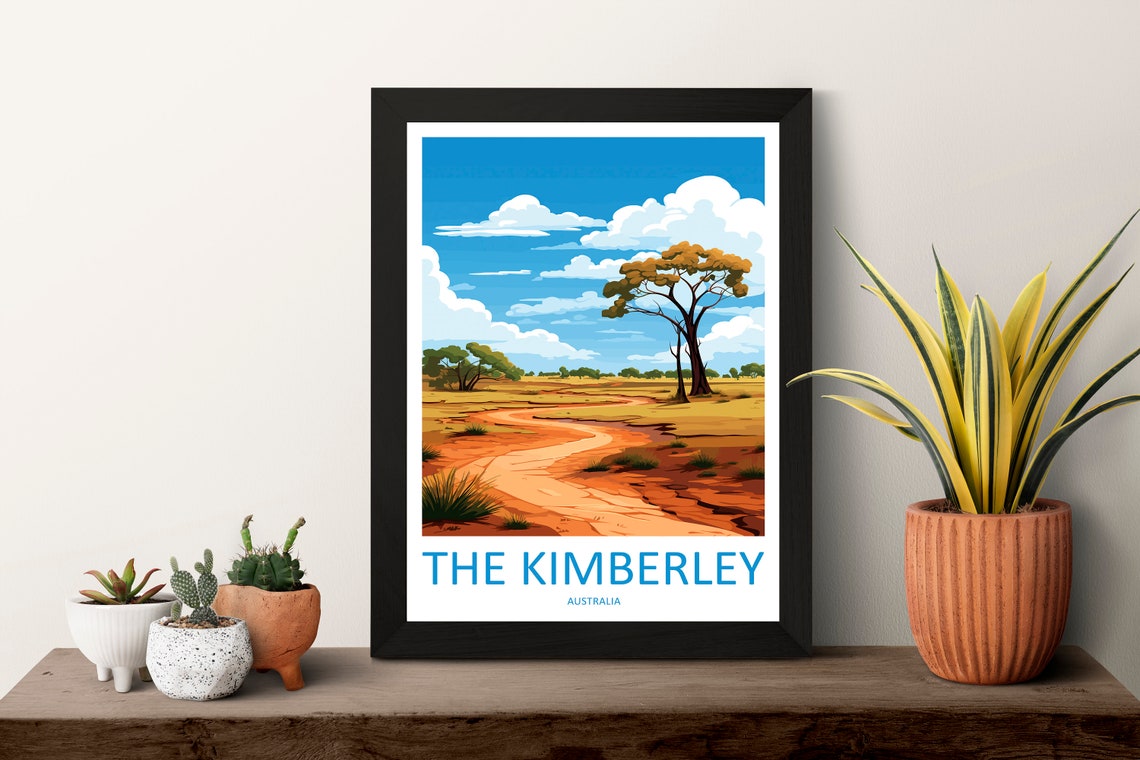 The Kimberley Australia Outback Track Through Red Sand Poster - Image 3