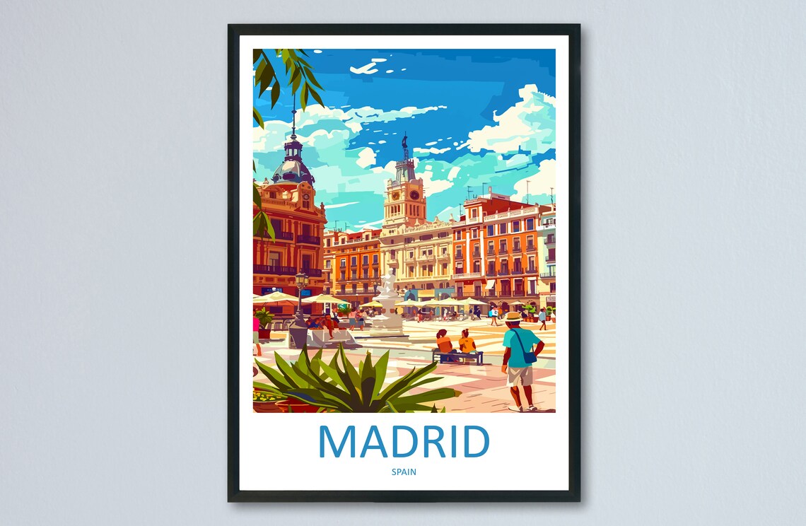 Madrid Travel Gift For Art Lovers Poster