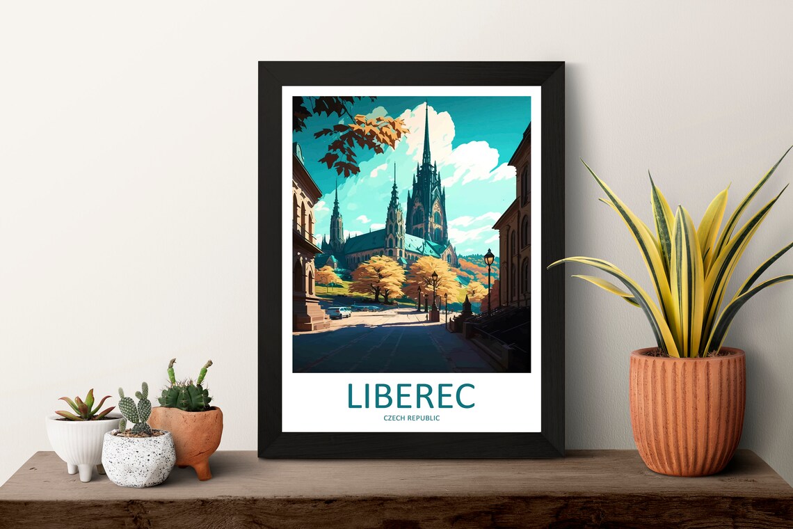 Liberec Travel Poster, Czech Republic Wall Art - Image 3