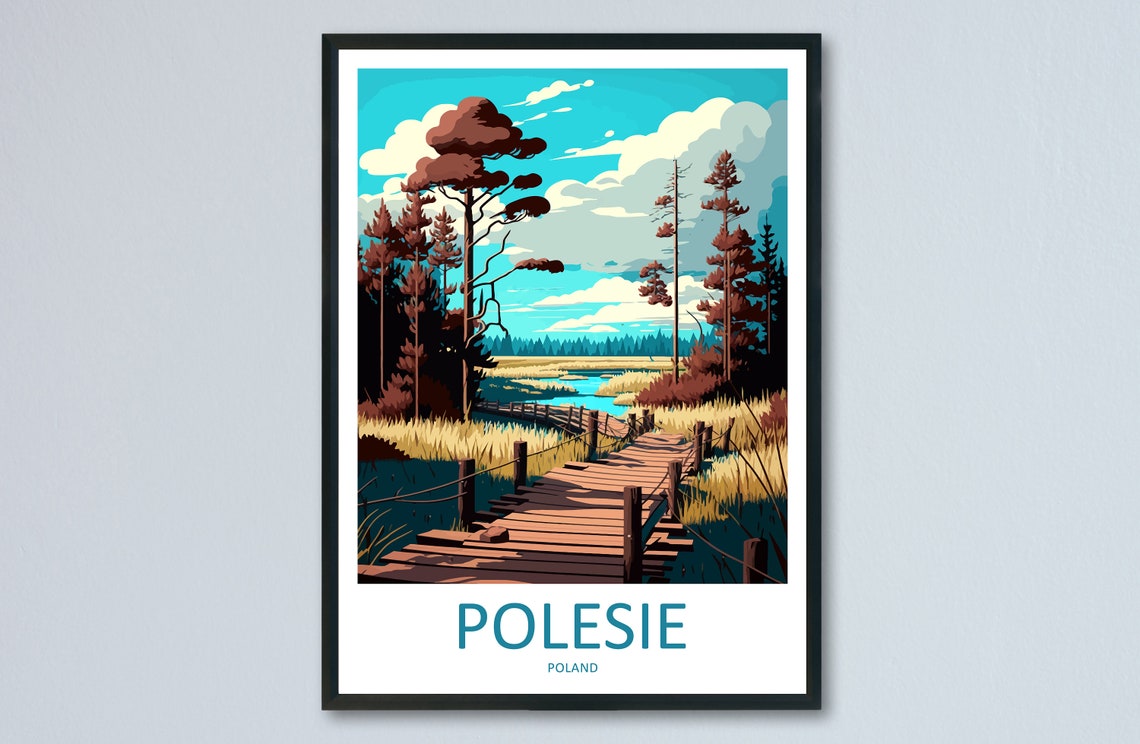 Polesie Travel Print Wall Art Polesie Wall Hanging Home Dcor Polesie Gift Art Lovers Poland Art Lover Gift Polesie Travel Wall Art