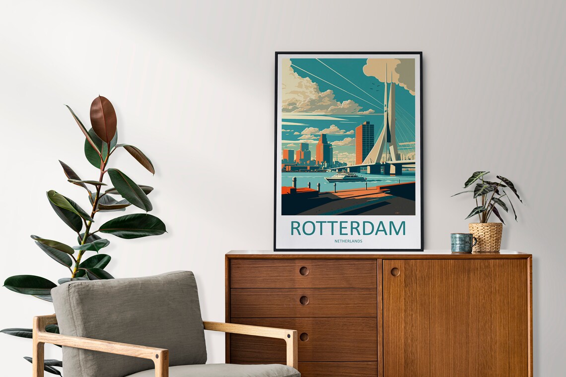 Rotterdam Travel Poster, Europe Wall Decor - Image 2