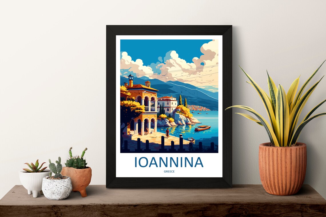 Ioannina Greece Travel Poster, European Wall Art - Image 3