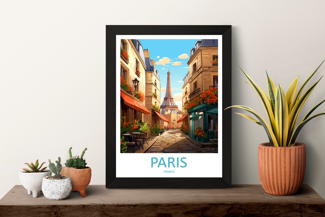 Paris Travel Print France Gift Art Print - Image 3