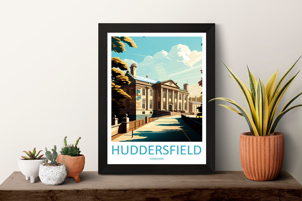 Huddersfield Travel Poster, England Wall Art - Image 3