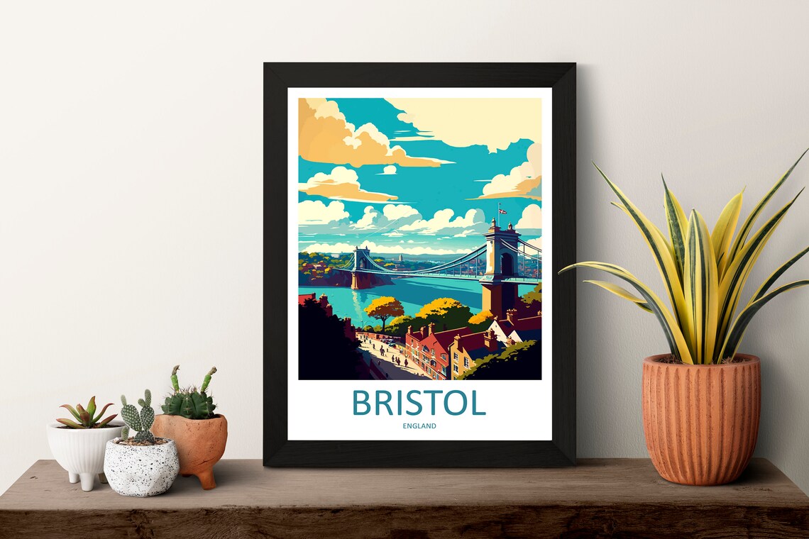 Bristol Travel Poster, England City Art Print - Image 3