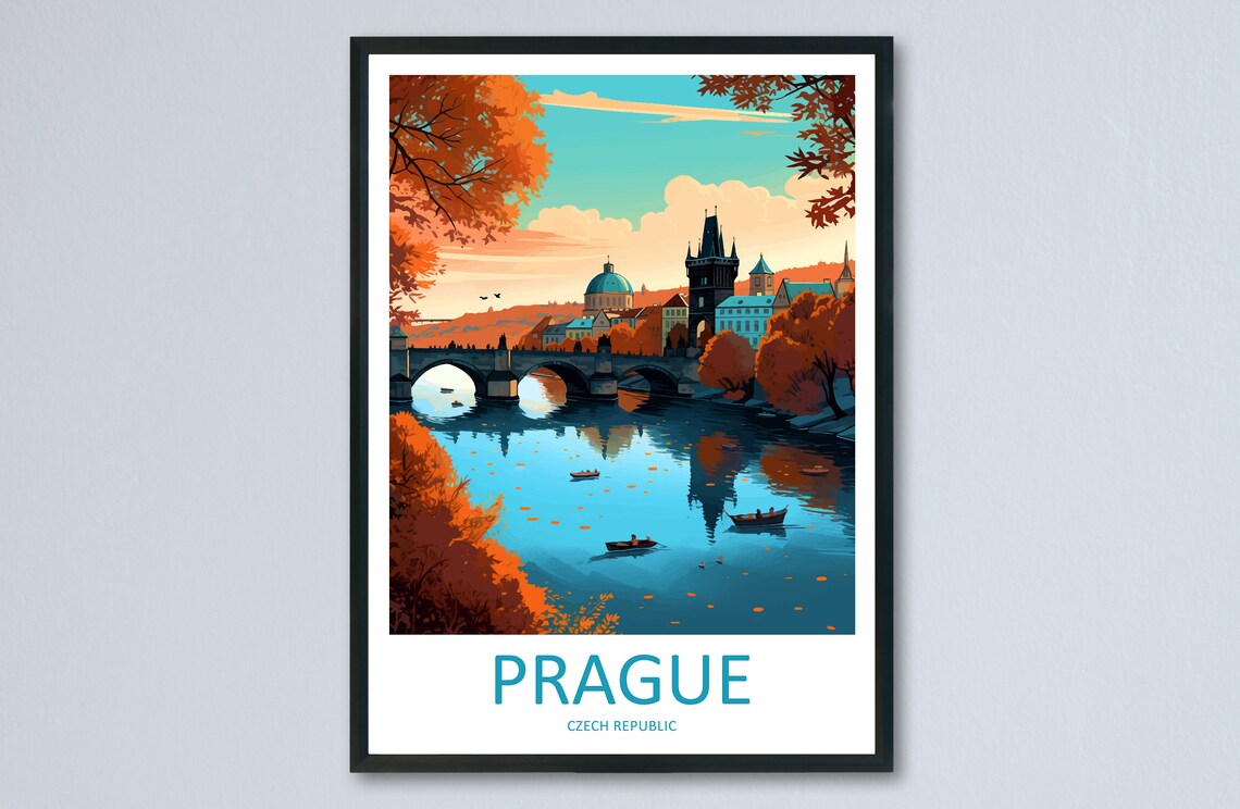 Prague Gift Art Lovers Wall Art Print