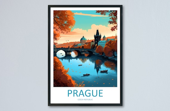 Prague Gift Art Lovers Wall Art Print