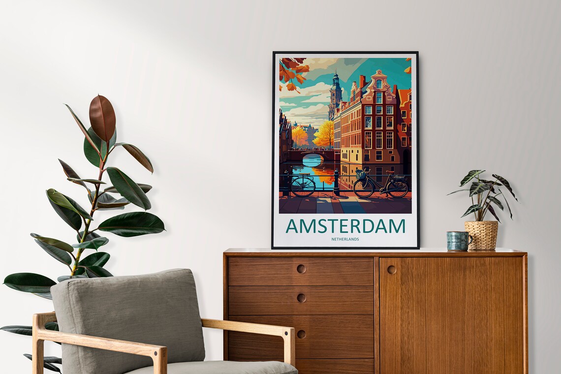 Amsterdam Wall Hanging Home Dcor Art Print - Image 2