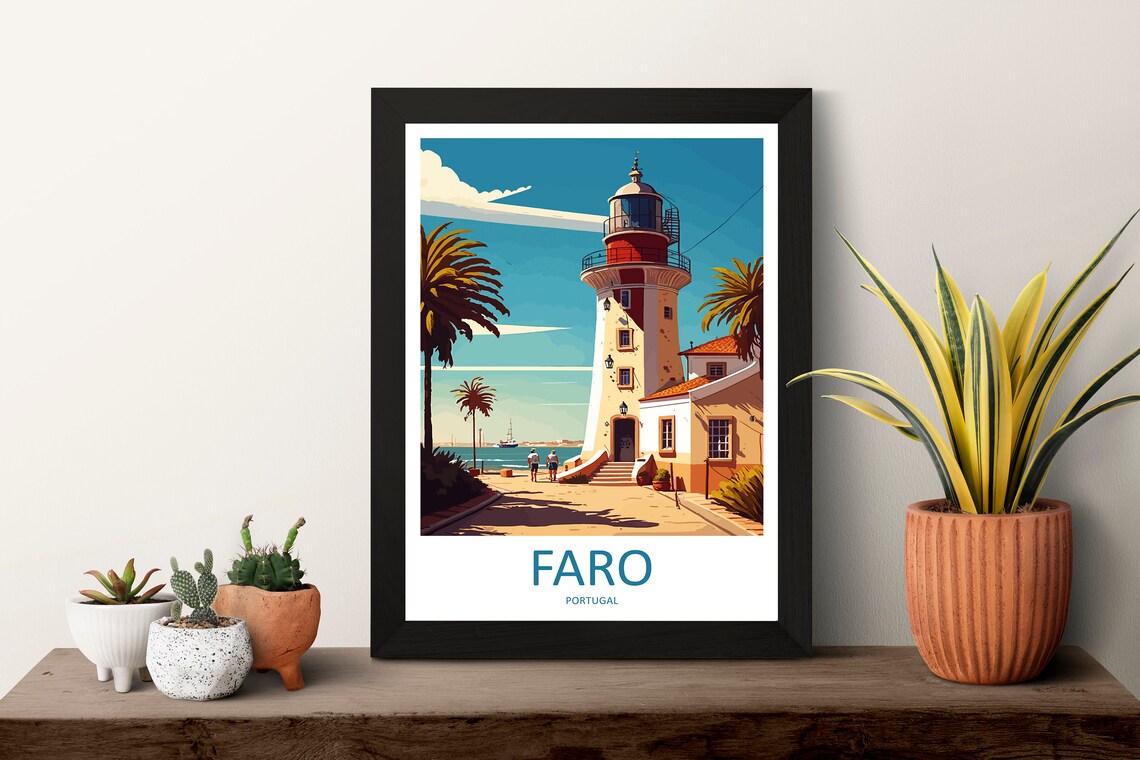 Faro Travel Poster, Portugal Place Wall Art - Image 3