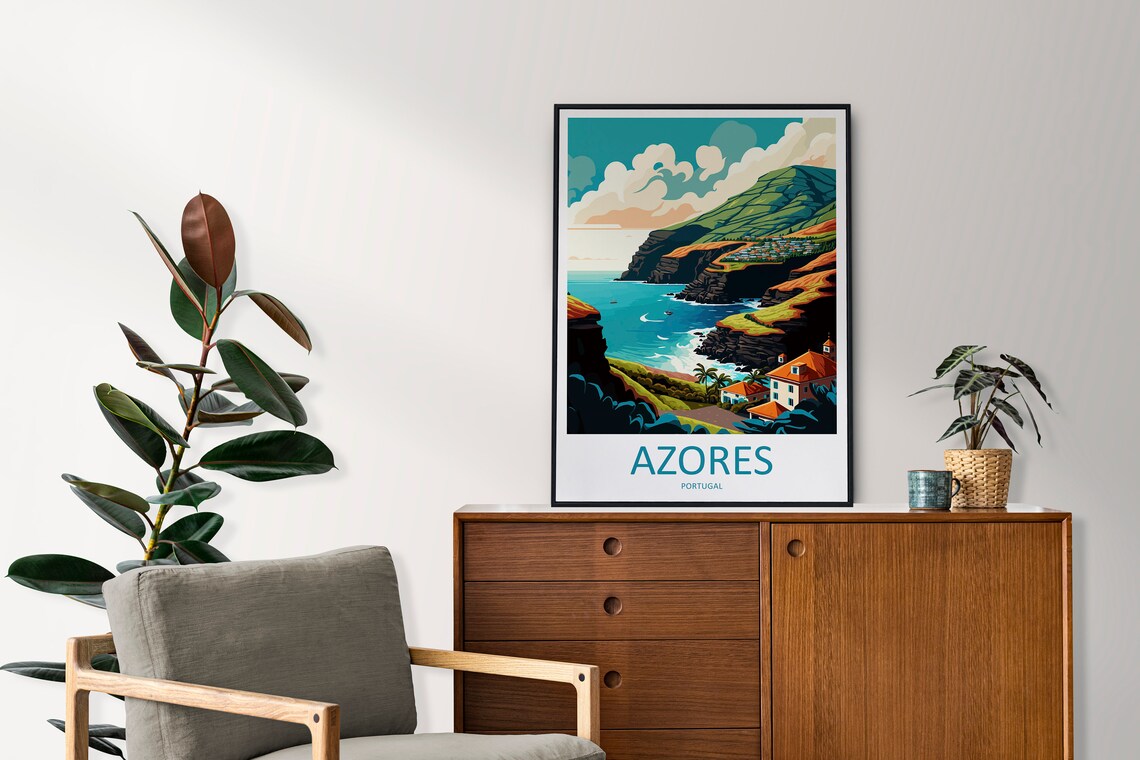 Azores Travel Poster, Portugal Wall Decor - Image 2