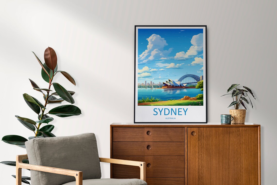 Sydney Opera House Travel Poster, Australia Decor - Image 2