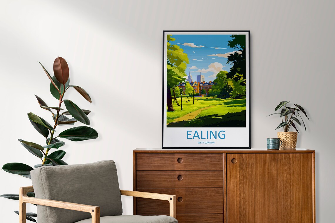 Ealing Travel Poster, London England Wall Art - Image 2