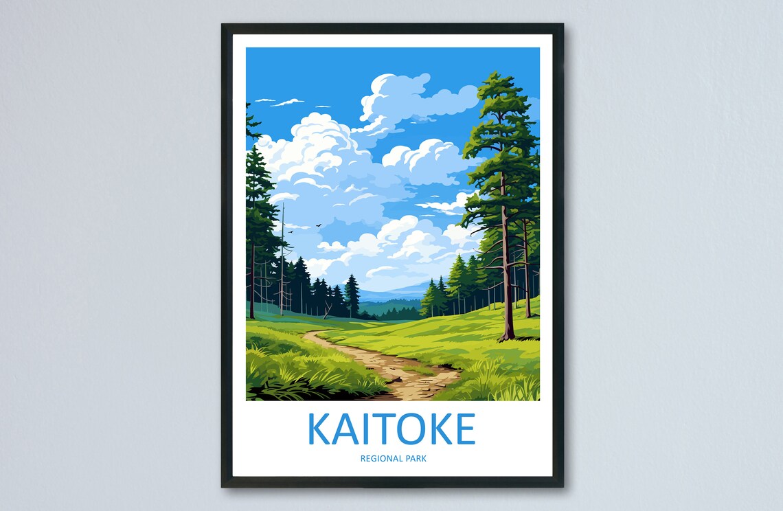 Kaitoke Regional Park Travel Print Wall Art Kaitoke Regional Park Wall Hanging Home Dcor Kaitoke Regional Park Gift Art Lovers New Zealand