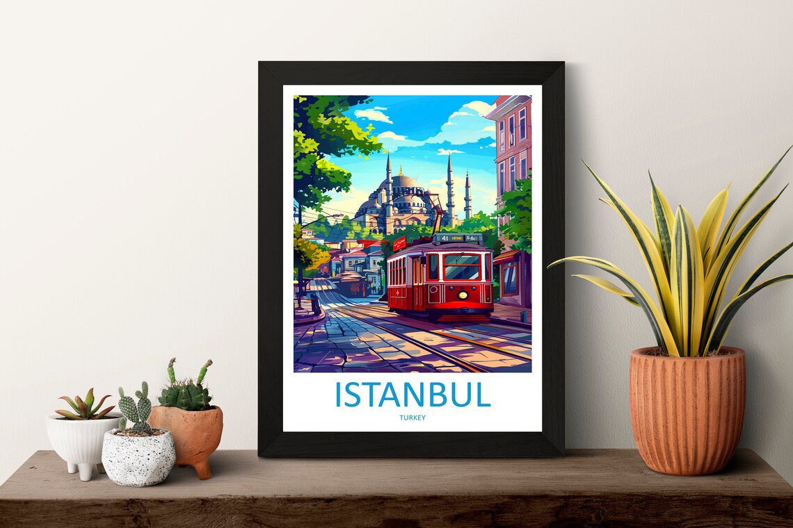 Istanbul Travel Print, Turkey Wall Art Print - Image 3