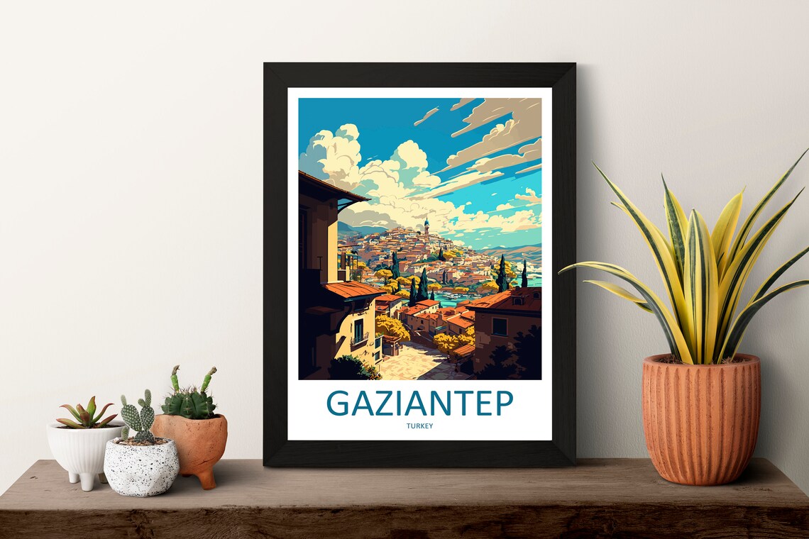 Gaziantep Travel Poster, Turkey Place Print - Image 3