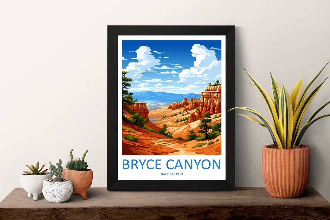 Bryce Canyon National Park Travel Poster, National Park - Image 3