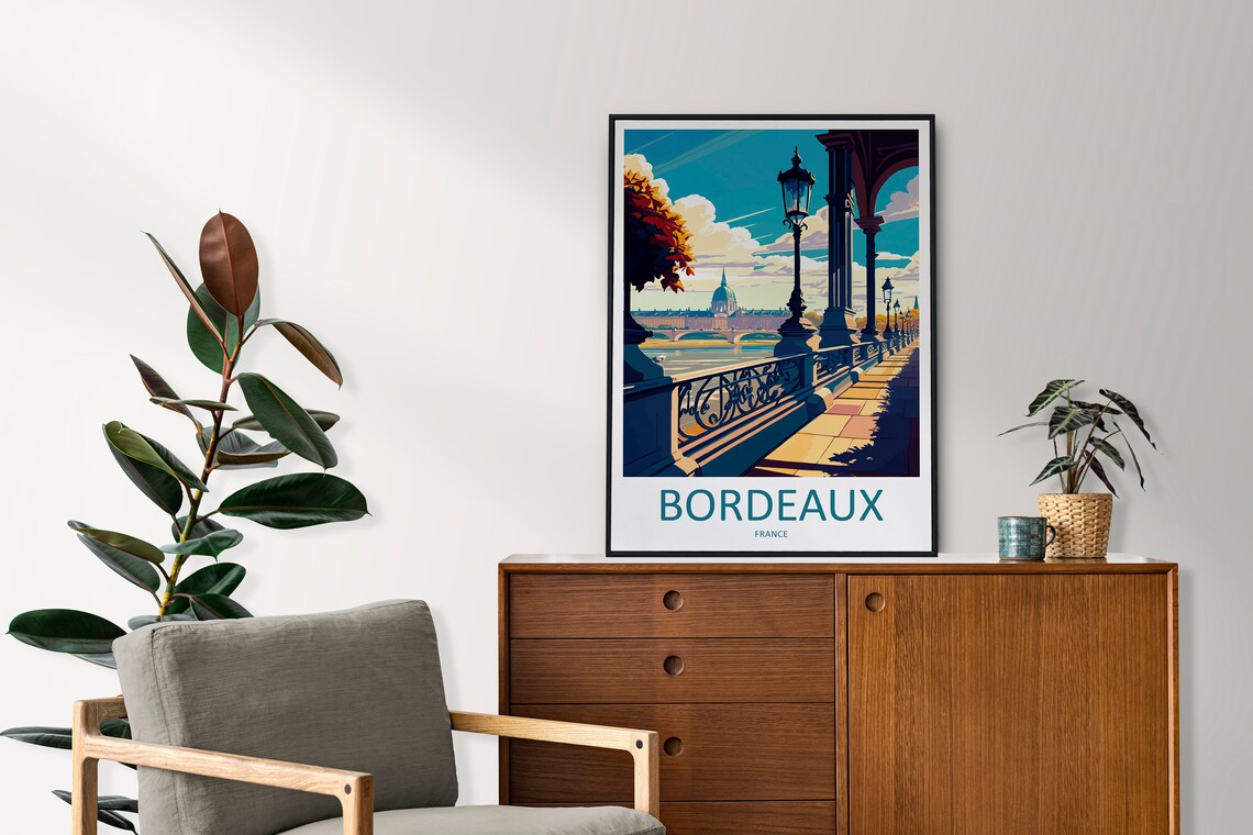 Bordeaux Travel Poster, France Wall Decor - Image 2