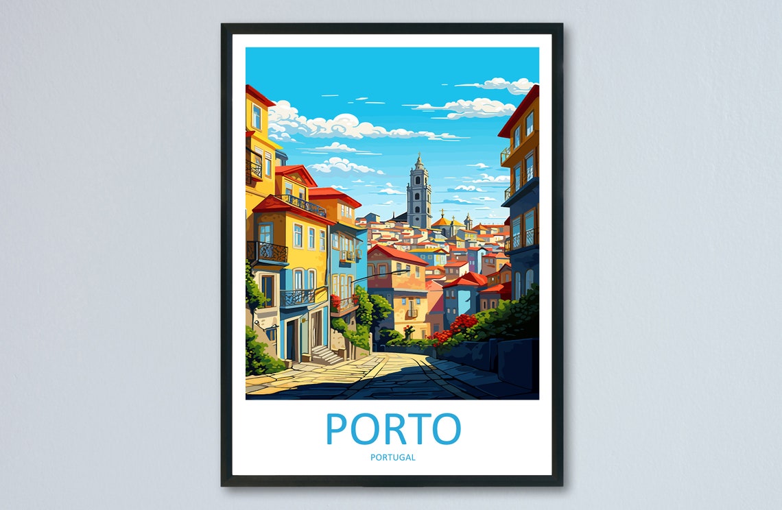 Porto Travel Print Wall Art Porto Wall Hanging Home Dcor Porto Gift Art Lovers Portugal Art Lover Gift Porto Wall Dcor Porto Travel Art