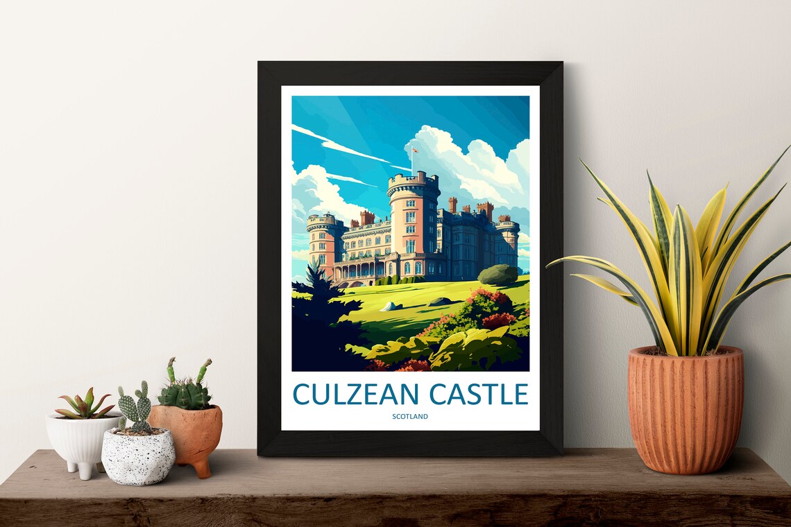 Culzean Castle Travel Poster, Scotland Wall Art - Image 3