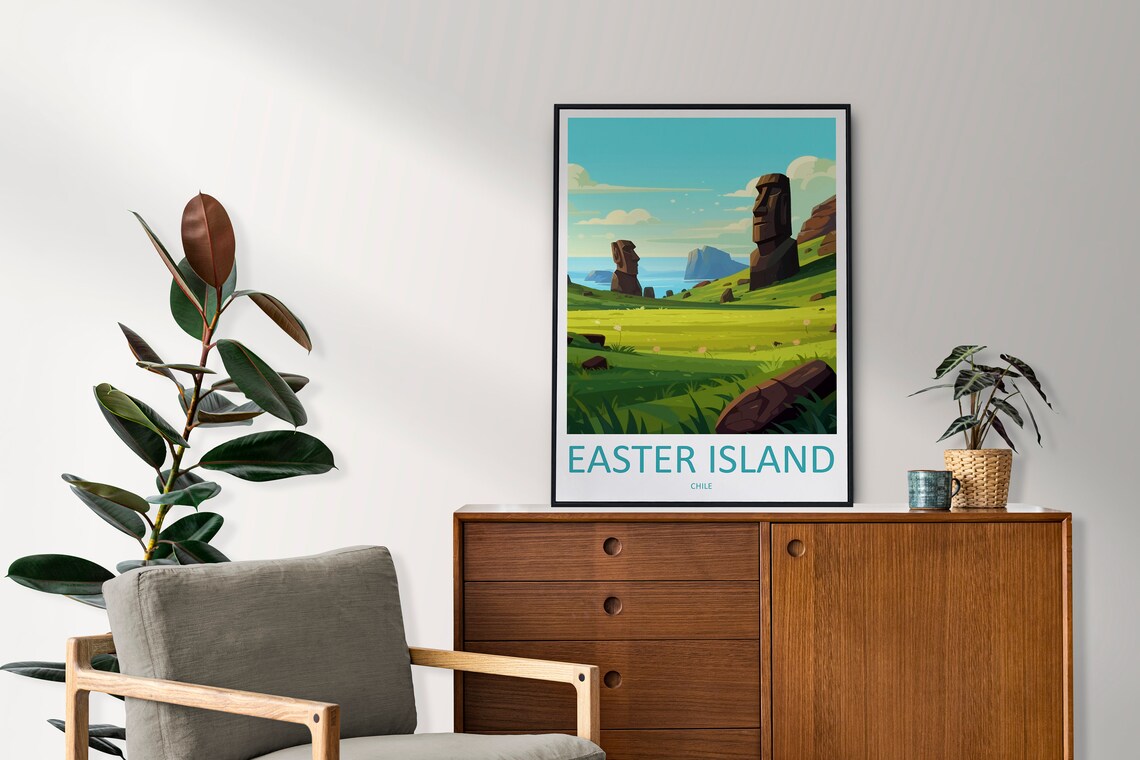 Easter Island Travel Poster, Home Decoration - Image 2