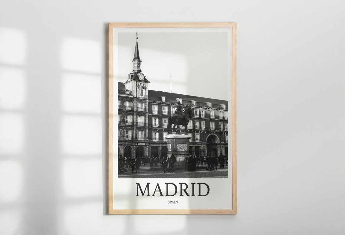 Madrid Photo Print Of Madrid Spain Travel Photo Hanging Decor Photo Travel Art Gift For Travel Artwork Wall Art Framed Photo Travel Print