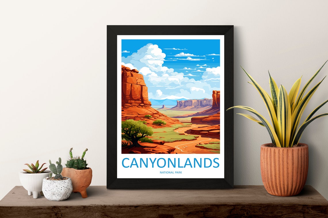 Canyonlands National Park Red Rock Mesa Desert Valley Poster - Image 3