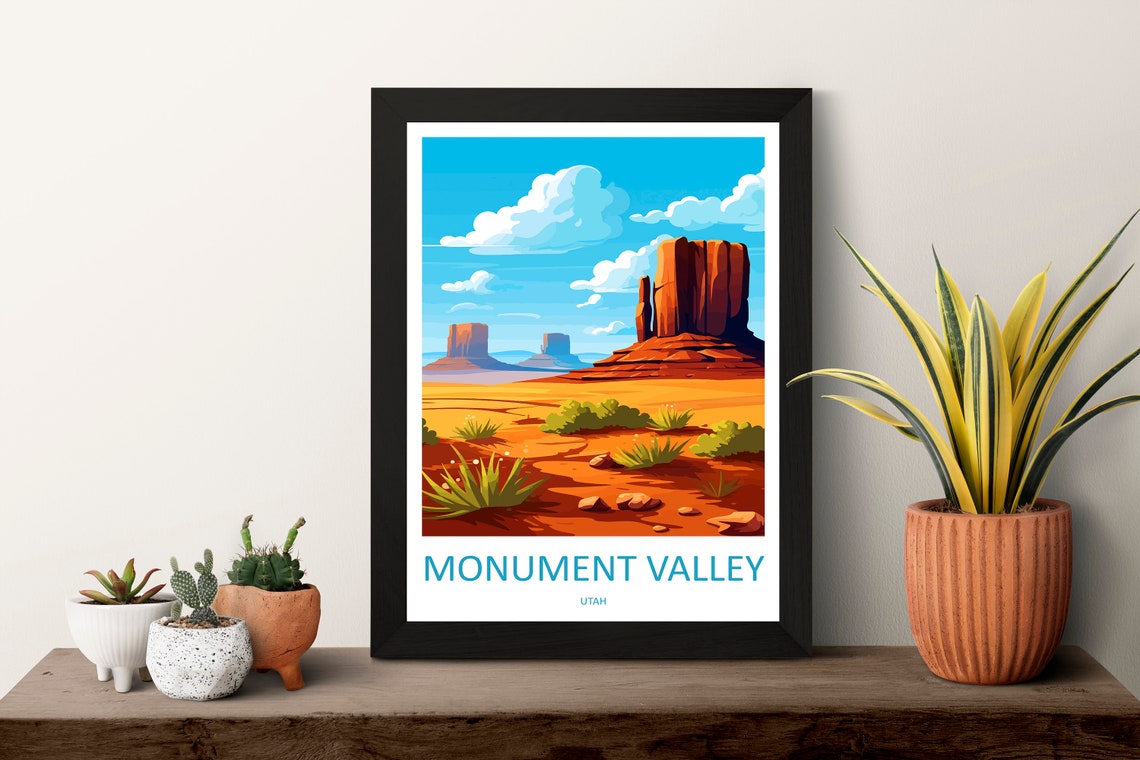 Monument Valley Utah Iconic Red Sandstone Buttes Desert Poster - Image 3