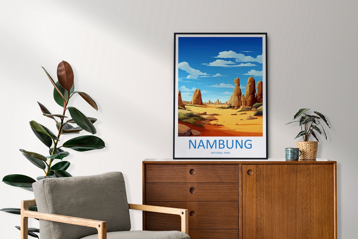 Nambung National Park Pinnacles Cluster Red Sand Australia Poster - Image 2