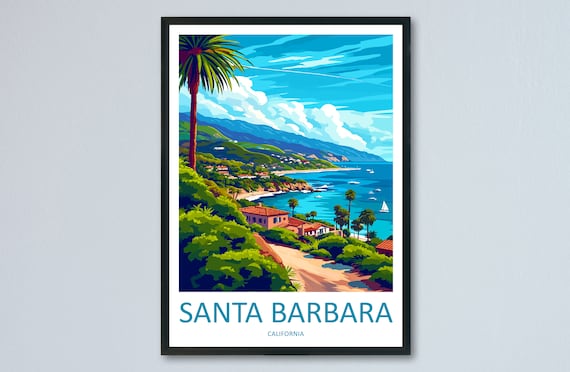 Santa Barbara Home Decor Art Print