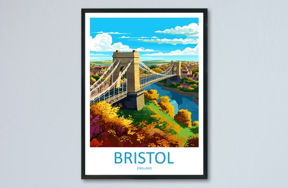 Bristol Bridge City Travel Poster