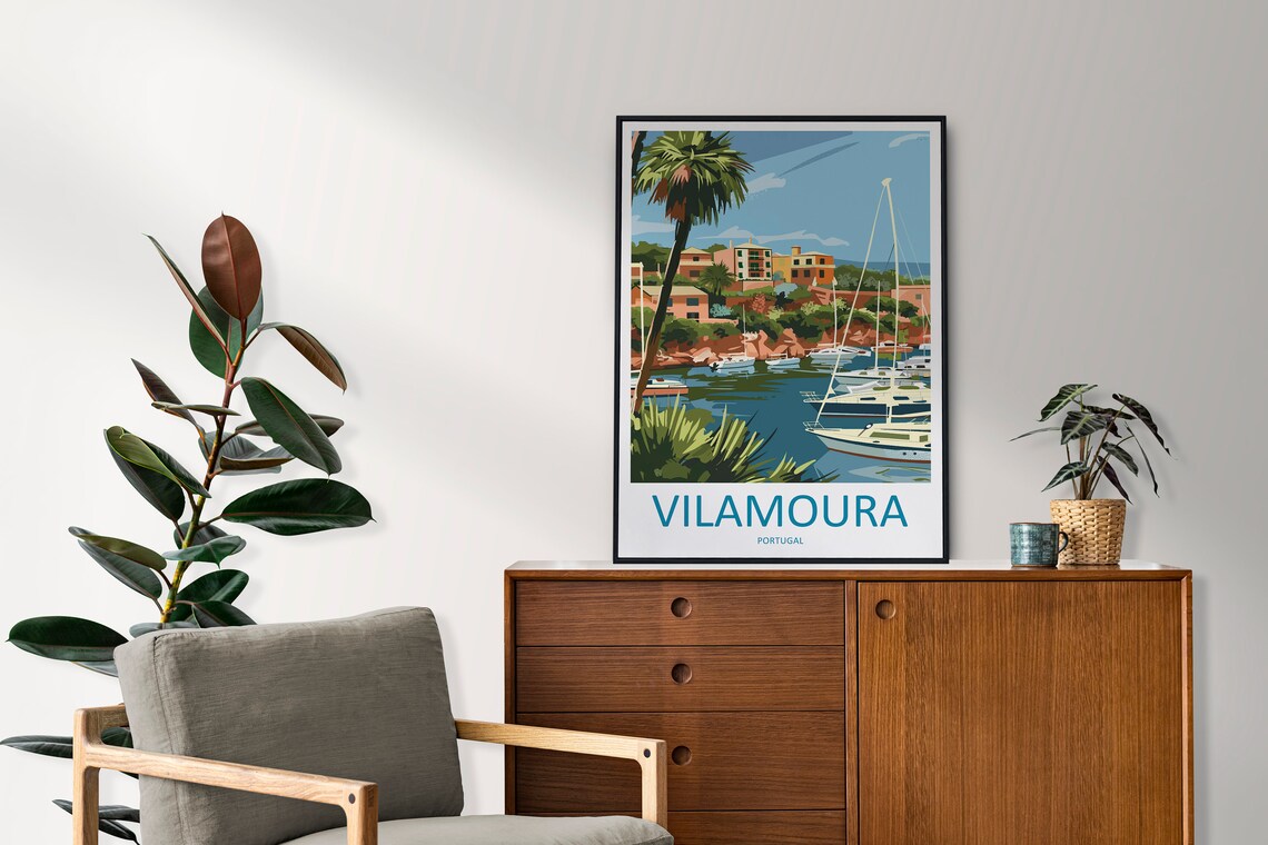 Vilamoura Travel Poster, Place-Inspired Wall Art - Image 2