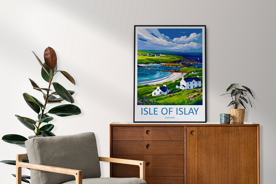 Isle Of Islay Travel Poster, Scotland Wall Art - Image 2