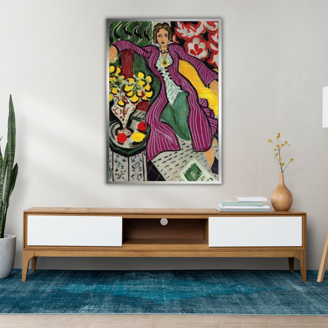 Henri Matisse Woman In Purple Coat Fauvist Portrait Fine Art Print - Image 2