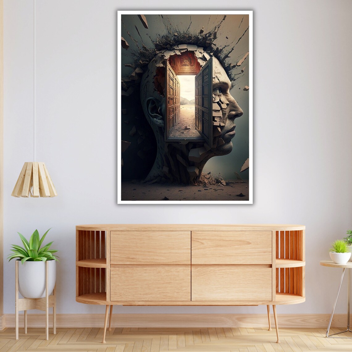 The Door To My Mind Wall Art Ready To Hang Abstract Art Home Decor Unique Gift - Image 4