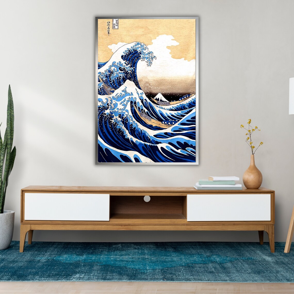 The Great Wave Off Kanagawa Hokusai Mount Fuji Japanese Art Poster - Image 2