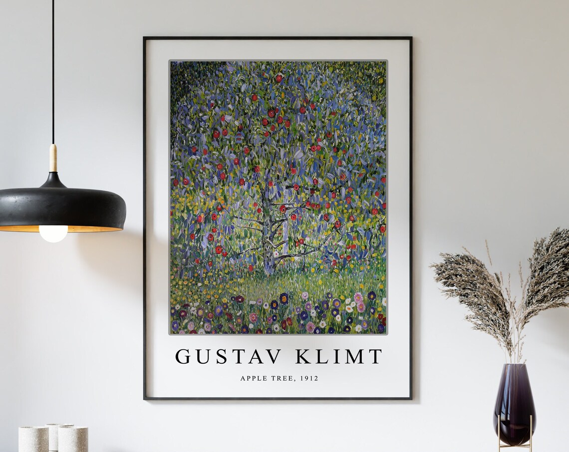 Gustav Klimt Apple Tree 1912 Famous Art Nouveau Masterpiece Poster - Image 3