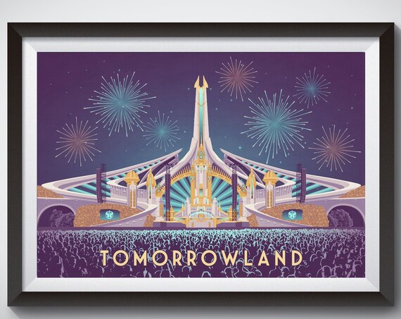 Tomorrowland Music Festival Travel Poster, Belgium