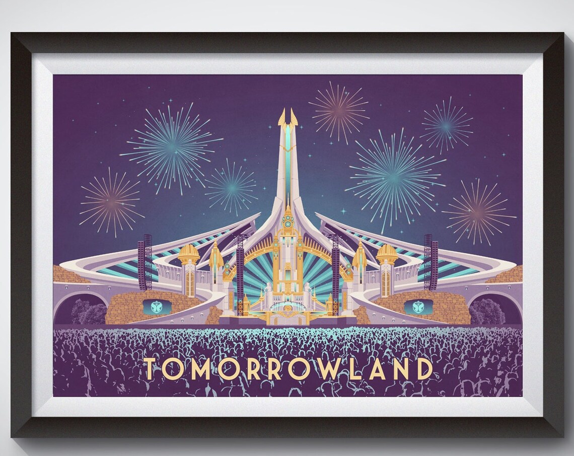 Tomorrowland Music Festival Travel Poster, Belgium