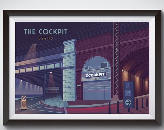 The Cockpit Leeds Music Venue Travel Poster