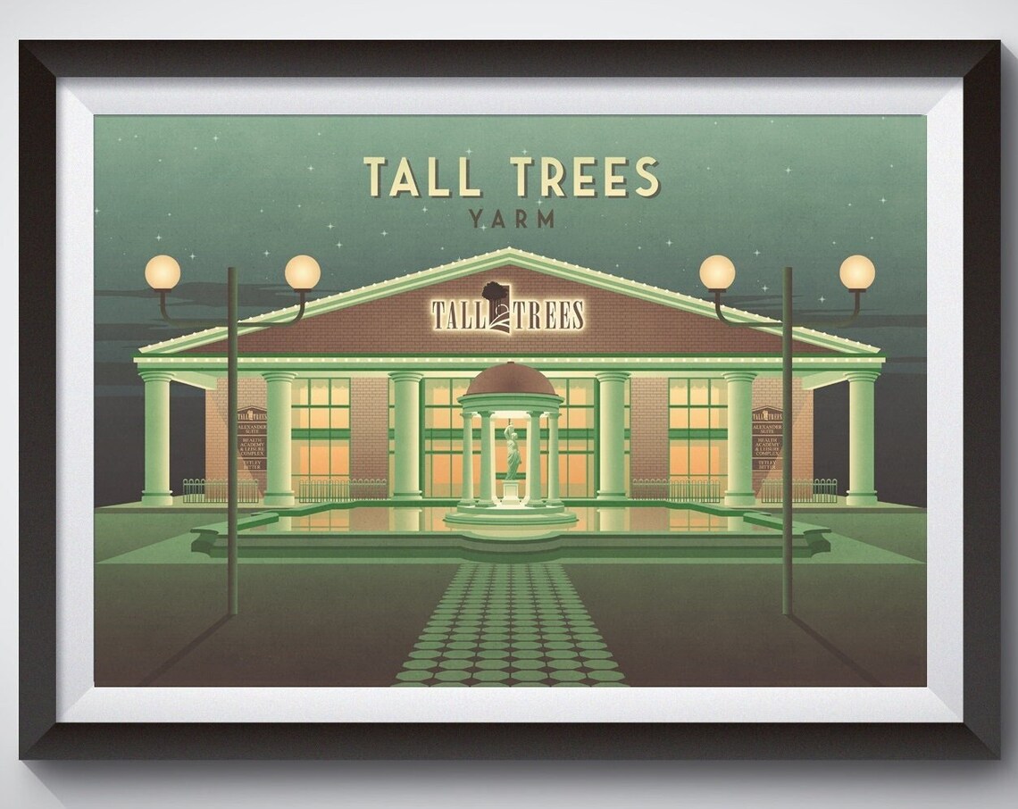 Tall Trees Yarm Nightclub Retro Clubbing Art Print