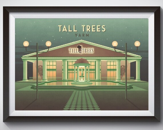 Tall Trees Yarm Nightclub Retro Clubbing Art Print