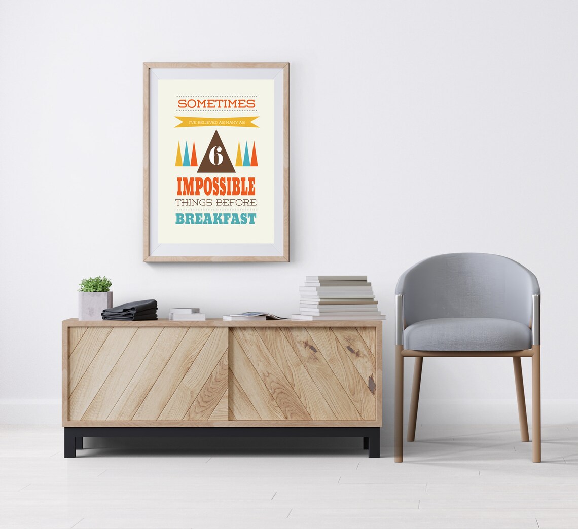 Retro Kitchen Wall Art, Mid-Century Quote Poster - Image 2