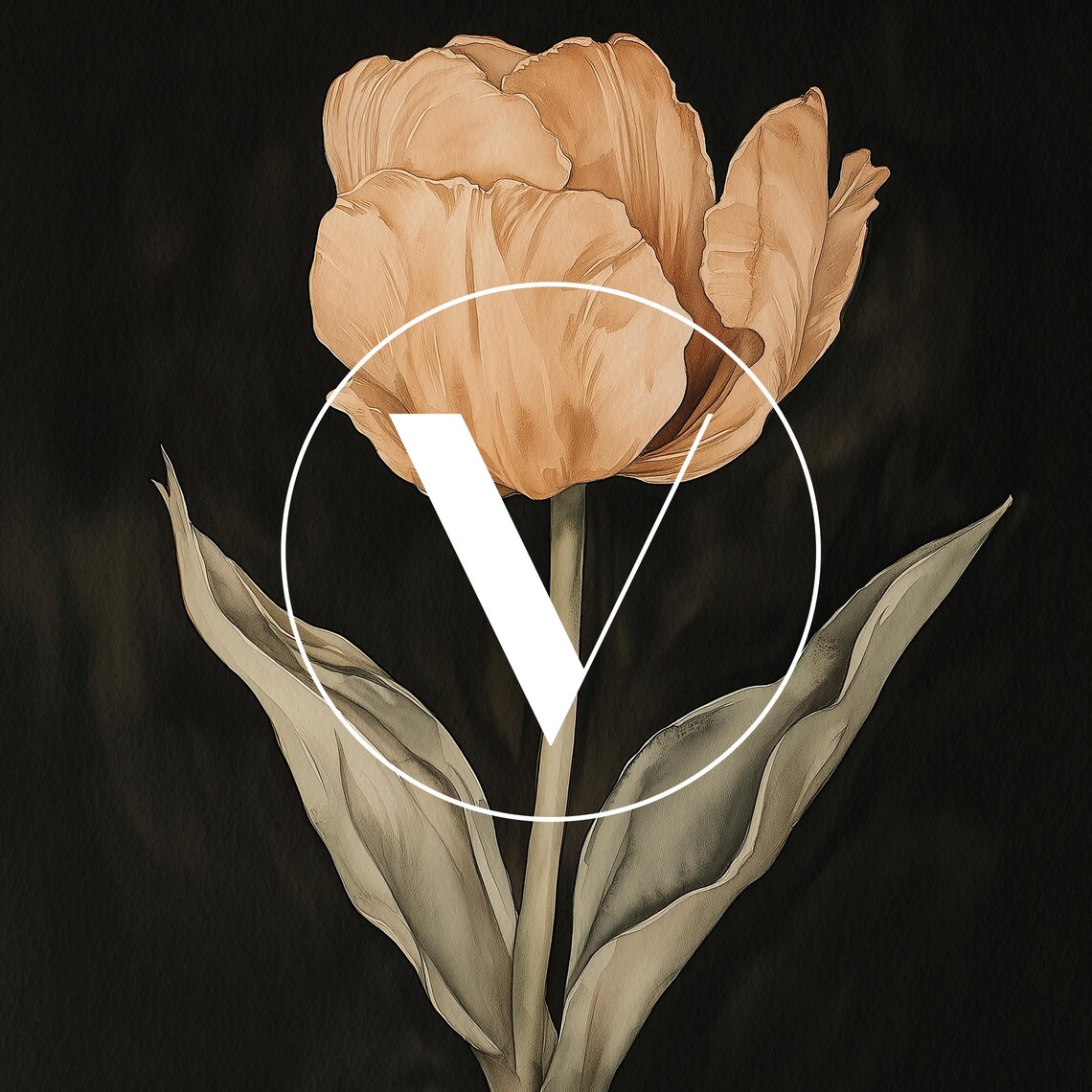 Spring Tulip Flower Painting Easter Wall Art Vintage Hydrangea Floral Print Dark Moody Botanical Spring Decor 25025 - Image 2